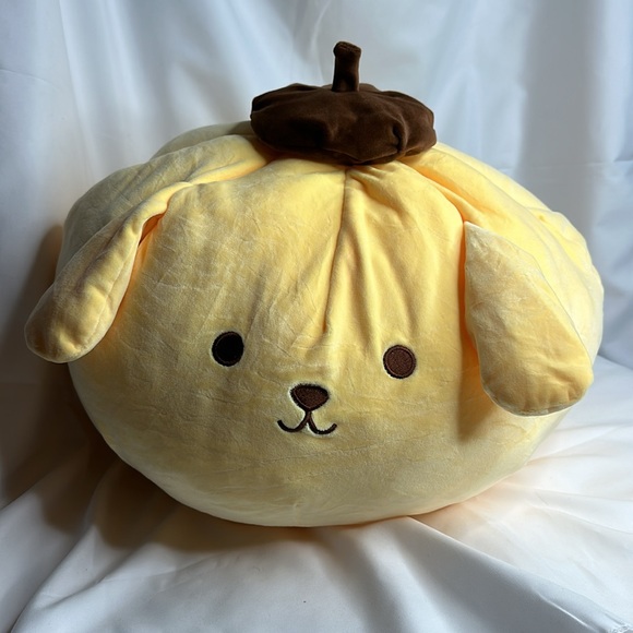 Pompompurin SOFT Plush Pillow 23" x 14" x 14" by Sanrio - Picture 3 of 11
